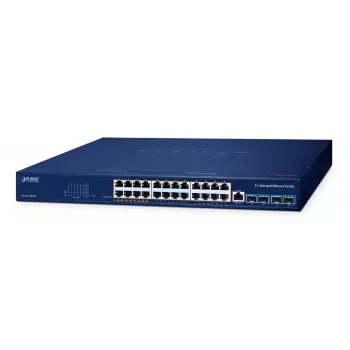 Hallatav kommutaator PLANET GS-6311-24HP4X L3 Gigabit Ethernet 24 porti PoE