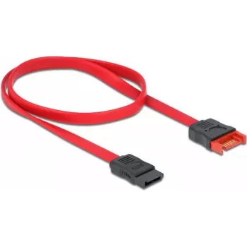 SATA-kaabel DeLOCK 83954 0,6 m SATA 7-kontaktiline must punane