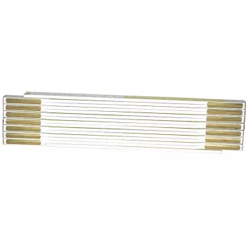 Kokkuvolditav joonlaud STANLEY 0-35-458, puidust, 2 m, 17 mm laius, valge/kollane