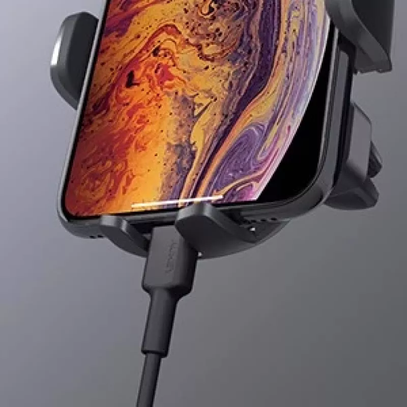 Telefonihoidik Aukey HD-C48 reguleeritav 360° nutitelefonidele ja väikestele tahvelarvutitele, klamberkinnitus, pööratav vars