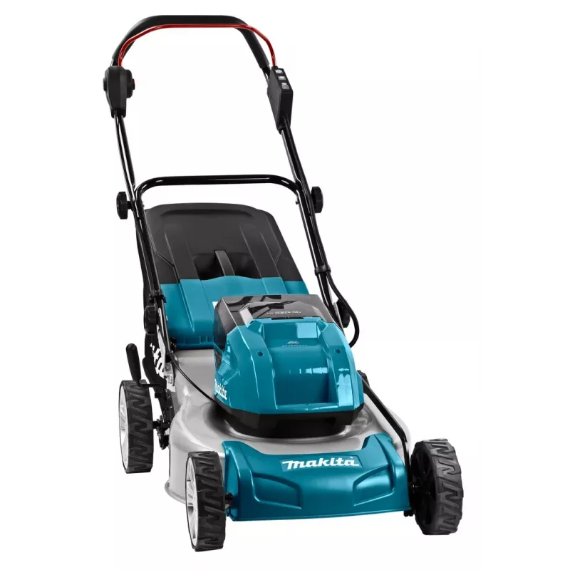 Makita DLM460PT2 muruniiduk Järelkäidav muruniiduk Aku Must, Sinine, Hall