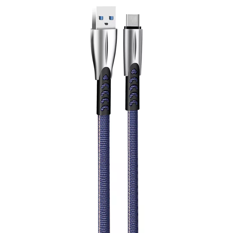 ColorWay USB USB-C kaabel (tsingisulam) 2,4A, 1 m | CW-CBUC012-BL