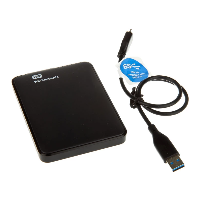 WD Elements Portable WDBUZG0010BBK - kõvaketas - 1 TB - väline (kaasaskantav) - USB 3.0 (WDBUZG0010BBK)
