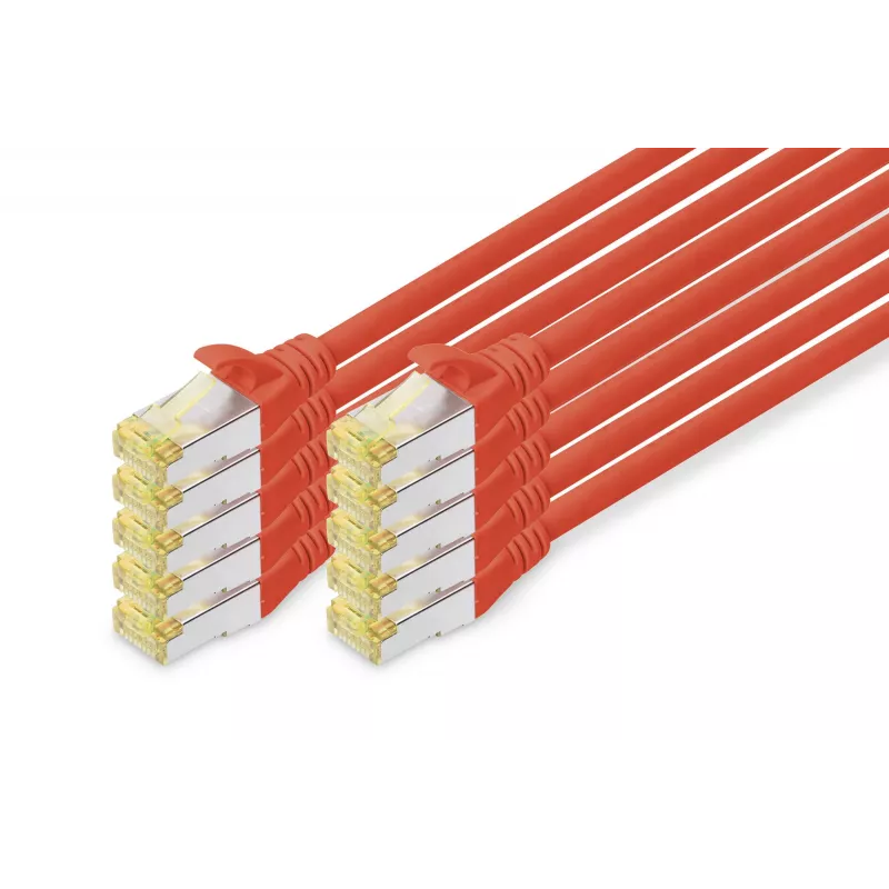 Digitus CAT 6A S/FTP RJ-45 võrgukaabel 2 m punane