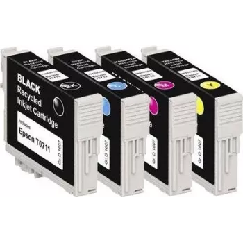 Basetech tint asendab Epson T0711, T0712, T0713, T0714 ühilduv kombinatsioonipakend must, tsüaan, magenta, kollane BTE107 1607,4005-126