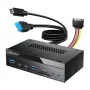 GrauGear G-MP03-CR-AU multi esipaneel 4-pordiline USB-jaotur + kaardilugeja (USB, SD, microSD)