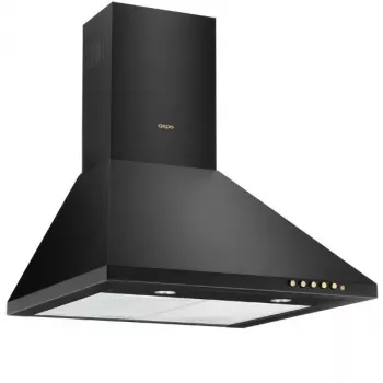 Seinale paigaldatav õhupuhasti AKPO WK-4 Classic GOLD 60 Must, 600×500 mm, mootor 106 W, 3 kiirust, halogeenvalgustus
