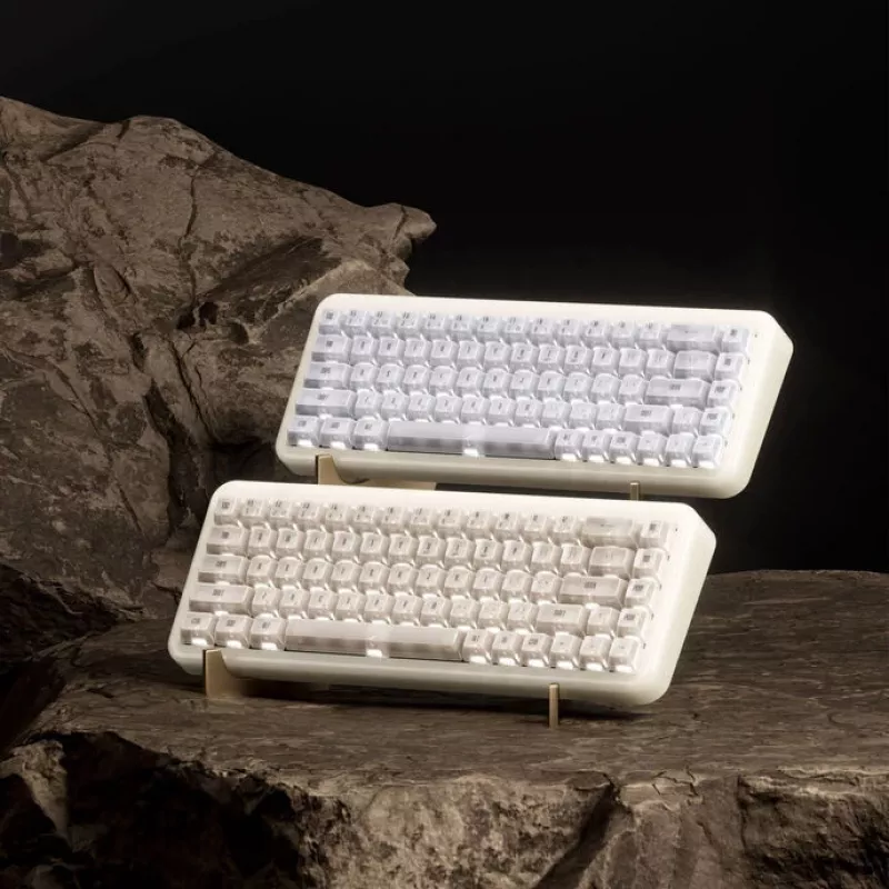 Mehaaniline mänguriklaviatuur AKKO YU01 Valge Jade 65% RGB Piano Pro lülititega