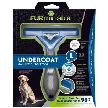 Karvastamistööriist FURminator L lühikarvalistele koertele, FURminator — Maxi (26–44 kg), must, 420 g