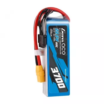 Aku Gens ace GEA376S60X9GT 22,2 V LiPo sisseehitatud, RC-mudelitele, 0,536 kg, must/sinine/hall/valge