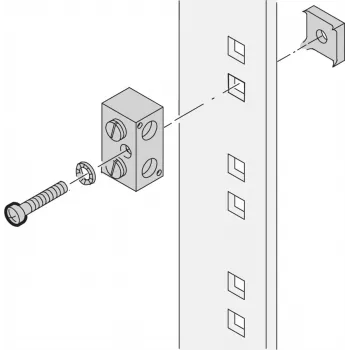 Schroff maandusplokk 100MM (20118030)