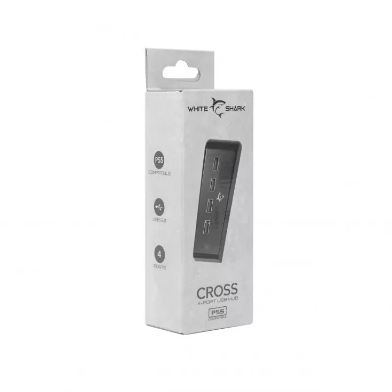 White Shark PS5 4-pordiline USB-jaotur PS5-0576 Cross