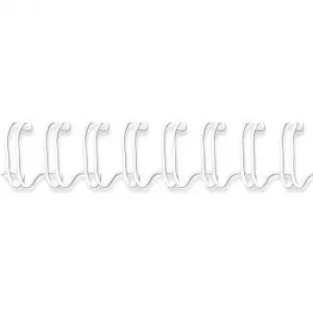 Fellowes - Köitespiraal - 8 mm - 34 rõngast - A4 (210 x 297 mm) - 50 lehte - Valge - 100 tk. - mudelile Fellowes WB 500 (53258)