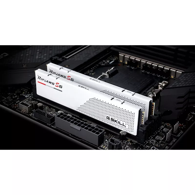 32GB 2x16GB Ripjaws S5 White DDR5-6000 CL32 RAM Memory Kit