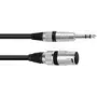 Helikaabel XLR (3-kontaktiline) 6,35 mm Omnitronic 3022075E 0,2 m Must