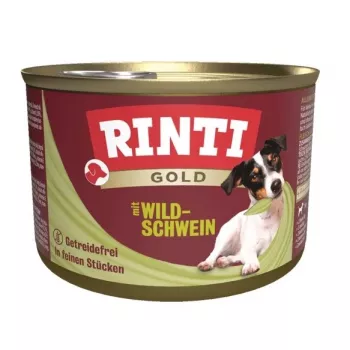 Märg koeratoit RINTI Gold Metssiga Adult 185 g – teraviljavaba, gluteeni- ja sojavaba täisvoer