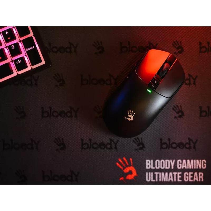A4TECH BLOODY Hiir R72 ULTRA WRLS 2.4G+USB Must