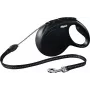 Flexi uus CLASSIC 8 m Must Dog automaatne jalutusrihm