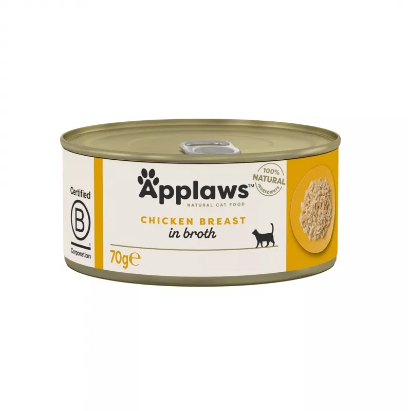 Märg kassitoit Applaws Adult Kana 70 g — teraviljavaba, gluteeni- ja sojavaba