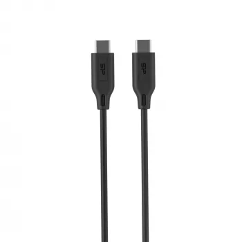 USB-kaabel Silicon Power LK15CC 1m USB C Must 0,48 Gbit/s