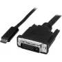 Microconnect USB3.1CDVI18B 1,8 m USB-C DVI-D must videokaabli adapter