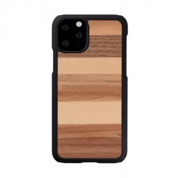 man and wood nutitelefoni ümbris iPhone 11 Pro-le — must liivavärv, kaitsev kest