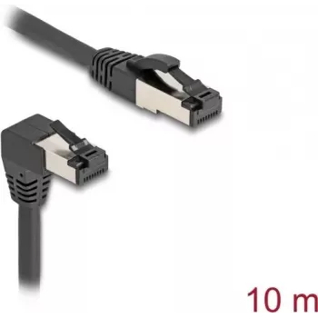Võrgukaabel DeLOCK RJ45 Cat.8.1 90° allasuunatud nurga / sirge 10 m must