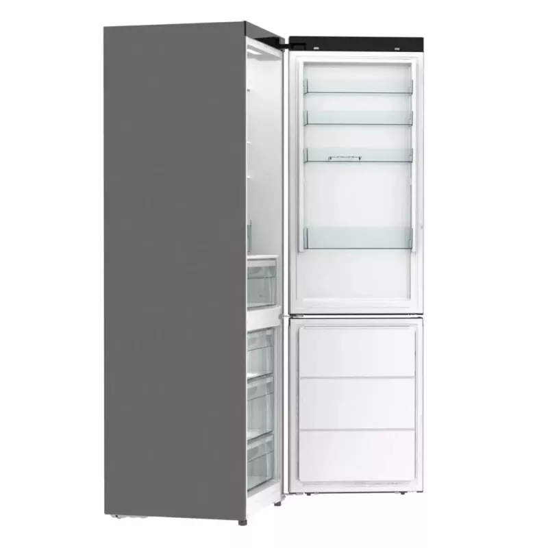 Külmik-sügavkülmik Gorenje NRB620E61X4WFE, eraldiseisev, roostevaba teras, kogumaht 413 L, sügavkülmik all 130 L, NoFrost, LED-ekraan
