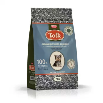 FOLK Väikeste tõugude Podhale-stiilis lambapraad vuti ja peterselliga - kuiv koeratoit - 7kg