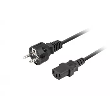 Toitekaabel LANBERG CEE 7/7 – C13 (C320) 1,8 m, sirge, must