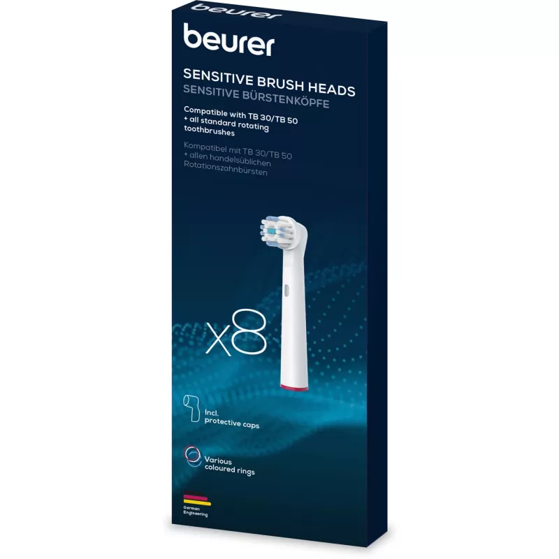 Vahetusharjapea Beurer TB 30/50 Clean 8x elektrilisele hambaharjale, 8 tk