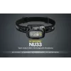 Peavõrulamp Nitecore NU33, must, 3 LED-i, 700 lm, alumiinium, USB-laetav, IP66