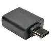 Eaton Tripp Lite Series USB 3.1 Gen 1.5 Adapter USB-C to USB Type A M/F 5 Gbps tahvelarvuti nutitelefon - USB-adapter - USB Type A (W) 24-pin USB-C (M) - USB 3.1 - must (U428-000-F)