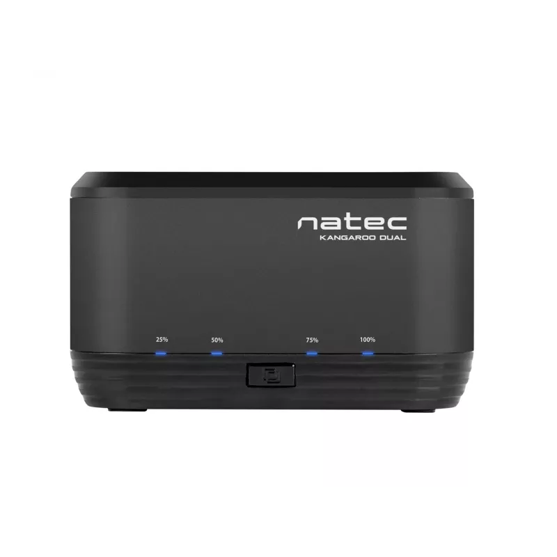 HDD dokkimisjaam 2,5/3,5 USB 3.0 Natec Kangaroo Dual, kloonimisfunktsioon, toiteadapter