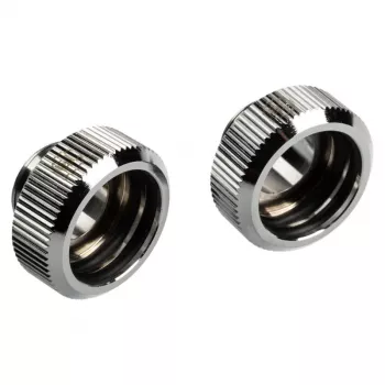 Adapter G1/4-tolline isane 16 mm kõvale torule BitsPower Touchaqua TA-FH16-GS, 2 tk, hõbedane