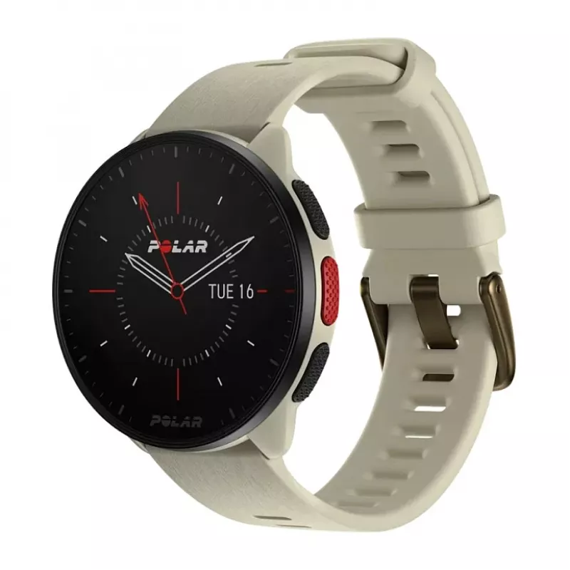 POLAR Smartwatch Polar Pacer, S/L suurus, must raam lilla silikoonrihmaga