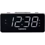 Lenco CR-18 - Kell - Digitaalne - FM - LED - 4.57 cm (1.8 tolli) - Must - Hõbedane