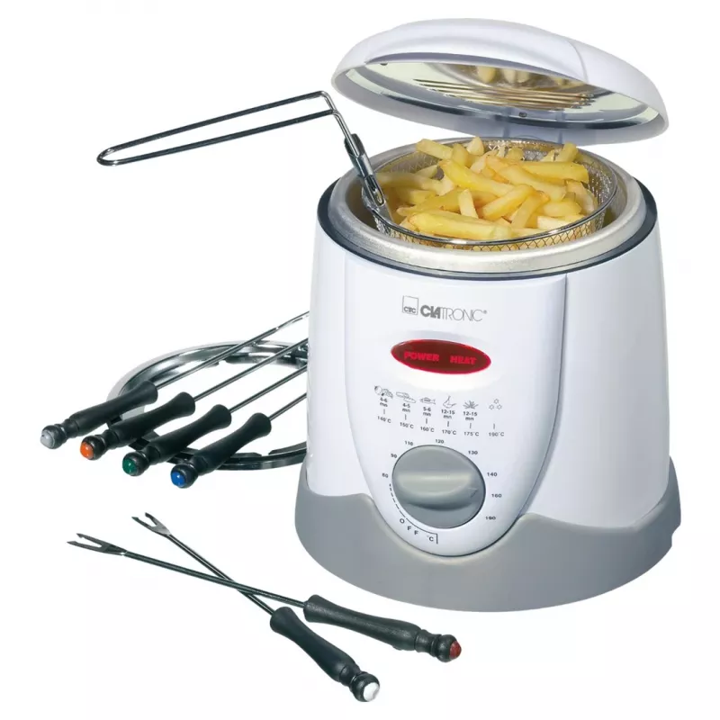 Clatronic FFR 2916 ühekordne 1 L eraldiseisev 900 W fritüür hall, valge