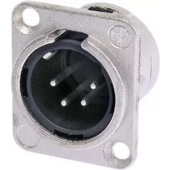 Neutrik NTR-NC4MDL1 - -30 - 80 °C - Must - Hõbedane - UL - UL 94 HB - IEC 61076-2-103 - IP 40 - IEC 68-2-20 (NC4MDL1)