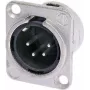 Neutrik NTR-NC4MDL1 - -30 - 80 °C - Must - Hõbedane - UL - UL 94 HB - IEC 61076-2-103 - IP 40 - IEC 68-2-20 (NC4MDL1)