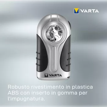 Käsilamp Varta 16647 Must Hõbedane