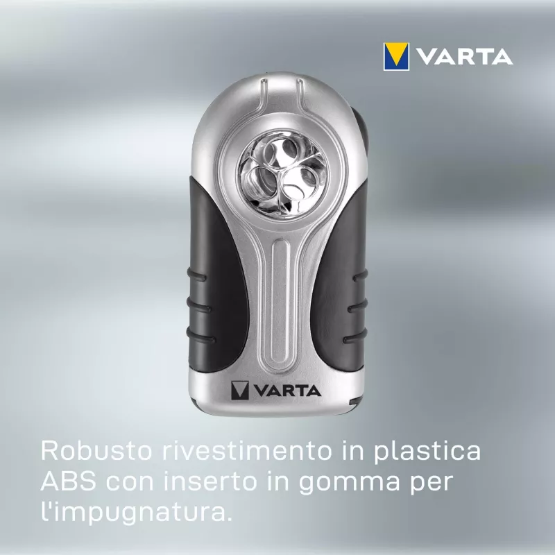 Käsilamp Varta 16647 Must Hõbedane