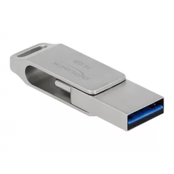 USB-mälupulk DeLOCK 64 GB USB-C Type-A pöördmetallkorpuses