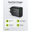 Goobay USB-C PD GaN Dual Fast Charger 30 W must (75335)