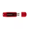 USB flash drive Intenso 128 GB USB Type-A 2.0 Red Transparent