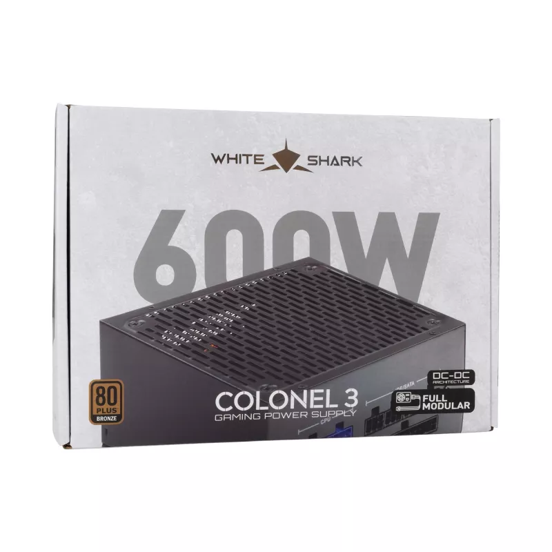 Toiteplokk White Shark GPSU-B600S Colonel-3 600W