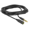 DeLOCK 84668 helikaabel 3 m 3,5 mm Must