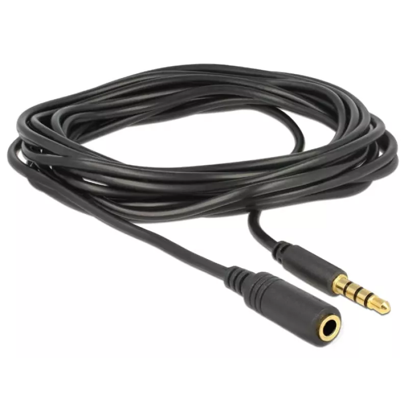 DeLOCK 84668 helikaabel 3 m 3,5 mm Must