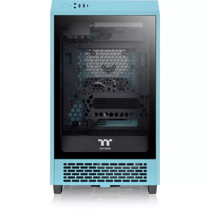 Thermaltake The Tower 200 türkiis karastatud klaas