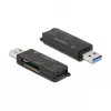 Kaardilugeja DeLOCK SuperSpeed USB SD, Micro SD, MS jaoks